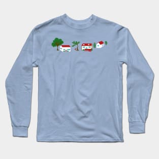 Retro Levittown Dreams Long Sleeve T-Shirt